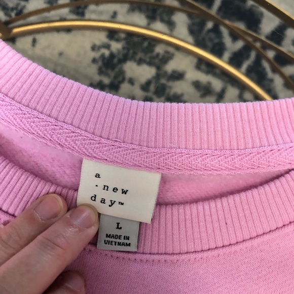 Pink Puff Sleeve Sweatshirt - Picture 3 of 3